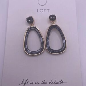 Ann Taylor Loft Gray Drop Earrings
